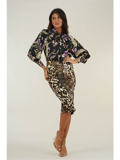 Camicia in viscosa fantasia LAFTY.LIE | 01R219FANTASIA NERO